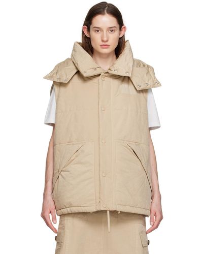 Marc Jacobs Beige Oversized Puffer Vest - Natural