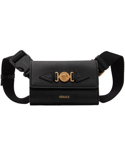 Versace Sac-ceinture noir à méduse biggie