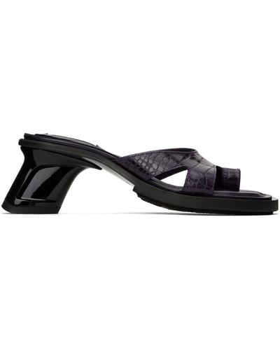 Eytys Purple Ava Heeled Sandals - Black