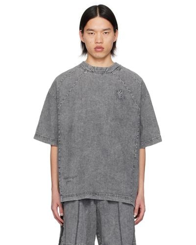 WOOYOUNGMI Faded T-shirt - Gray