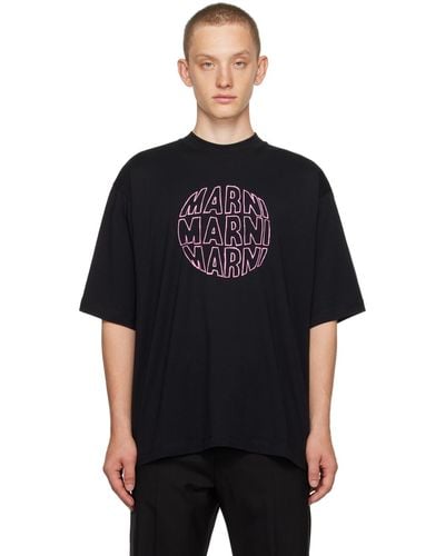 Marni Circular Tシャツ - ブラック