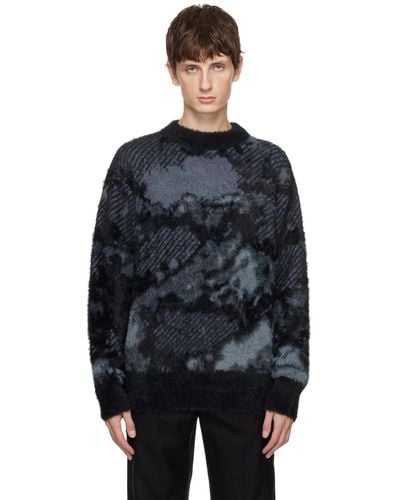 Feng Chen Wang Landscape Painting Sweater - Black