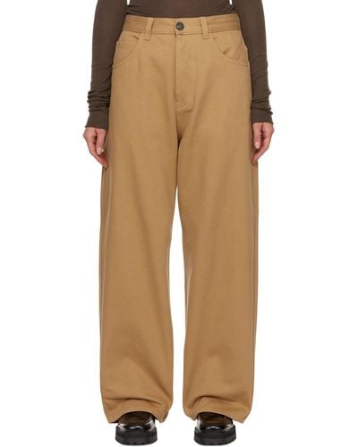 Sofie D'Hoore Tan peggy Trousers - Natural