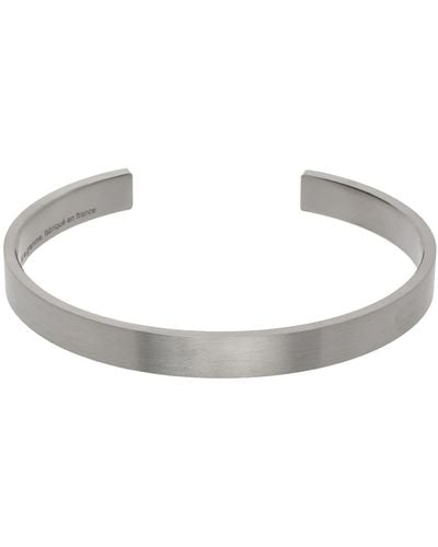 Le Gramme Bracelet 'le 21 g' gris acier - ribbon - Noir