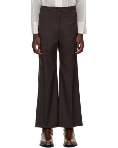 Low Classic Pantalon ample brun - Noir