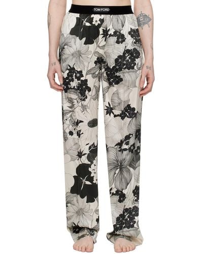 Tom Ford Off- & Pinched Seam Lounge Pants - Black