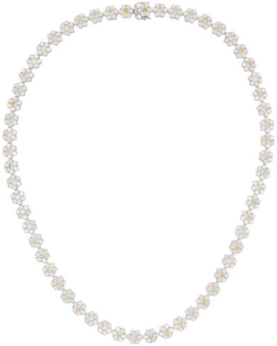 Hatton Labs Daisy Tennis Chain Necklace - White