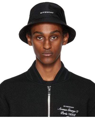 Givenchy Chapeau bob noir à broderie