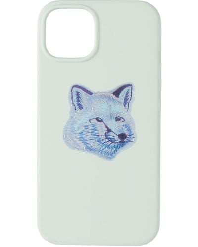 Maison Kitsuné エディション ーン Fox Head Iphone 13 ケース - ブルー