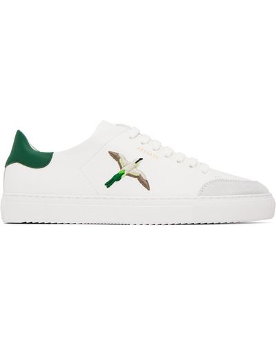 Axel Arigato Ssense Exclusive White & Green Clean 90 Triple Bee Bird Sneakers - Black