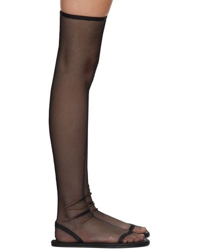 The Row Flat Sock Boots - Brown
