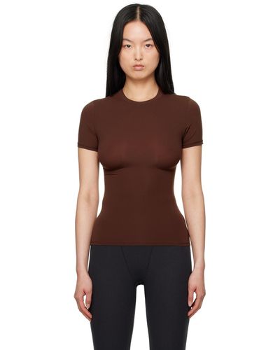 Skims T-shirt brun - fits everybody - Noir