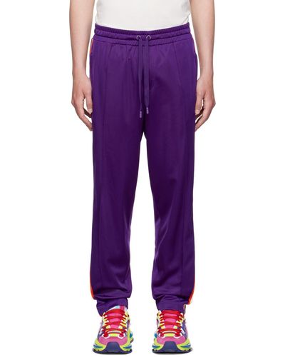 Dolce & Gabbana Polyester Lounge Trousers - Purple