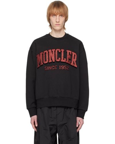 Moncler クルーネック スウェットシャツ - ブラック