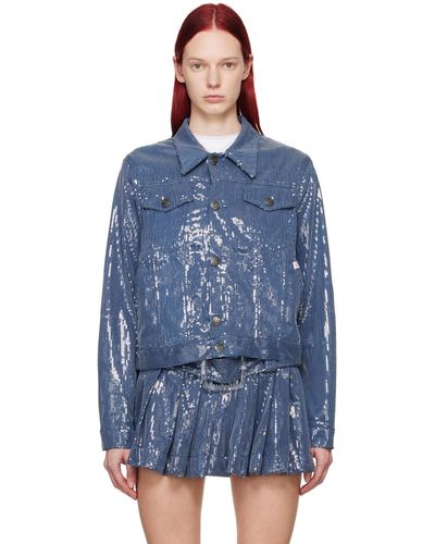 Charles Jeffrey Art Denim Jacket - Blue