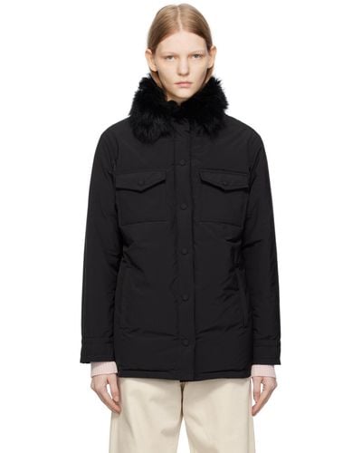 Yves Salomon Ssense Exclusive Down Jacket - Black