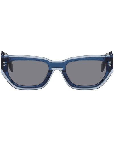 McQ Mcq Blue Rectangular Sunglasses