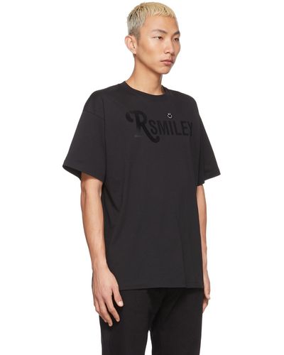 Raf Simons Smiley Edition Rsmiley Graphic T-shirt - Black
