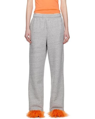 Acne Studios Grey Patch Lounge Trousers - Black