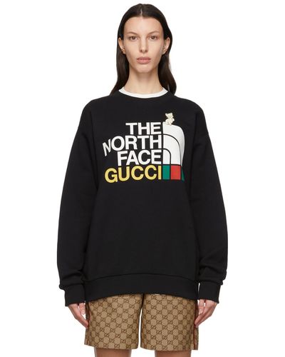 Gucci Black The North Face Edition Cat Sweatshirt