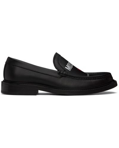Moschino Black University Loafers