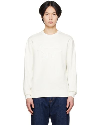 Maison Kitsuné Off-white Contour Fox Sweatshirt
