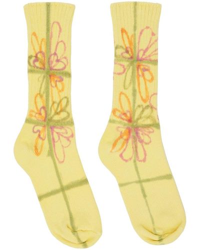 Collina Strada Ssense Exclusive Socks - Yellow