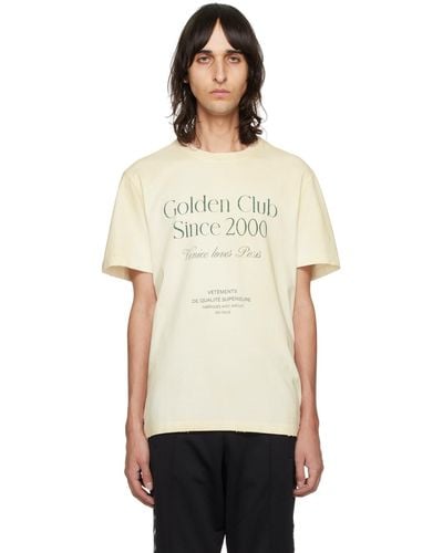 Golden Goose Off-white Printed T-shirt - Black