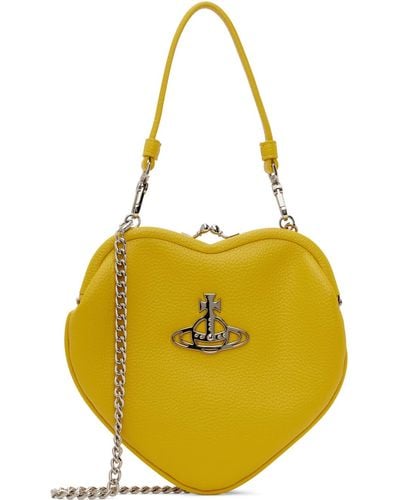 Vivienne Westwood Belle Heart Frame Bag - Yellow