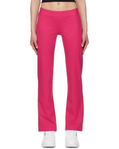 Versace Crystal-Cut Lounge Trousers - Pink