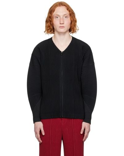 Homme Plissé Issey Miyake Homme Plissé Issey Miyake Black Monthly Color September Cardigan