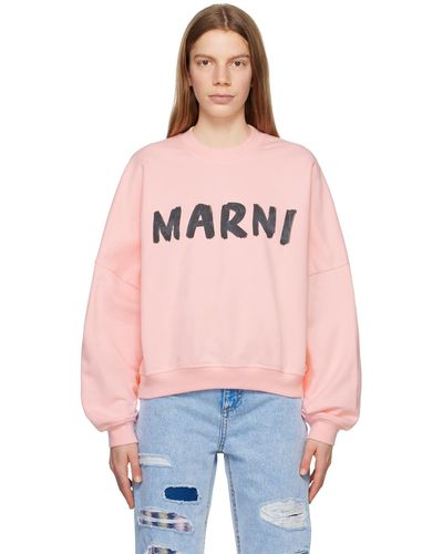Marni Pink Printed Sweatshirt