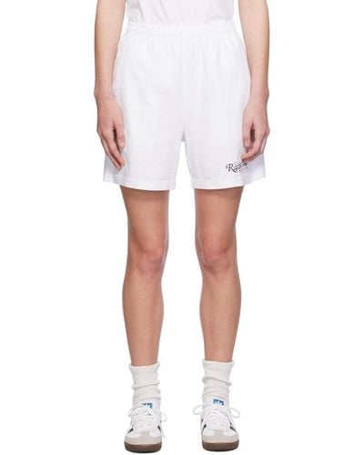 Sporty & Rich Sportyrich '94 Racquet Club' Shorts - White