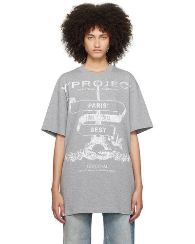 Y. Project Grey 'paris' Best' T-shirt - Multicolour