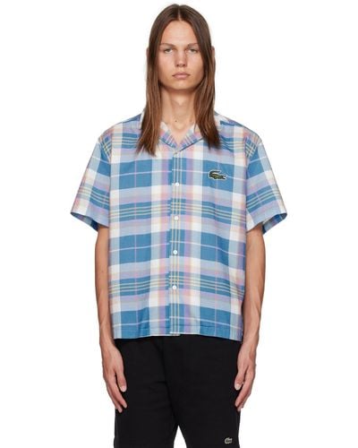 Lacoste Multicolor Check Shirt - Blue