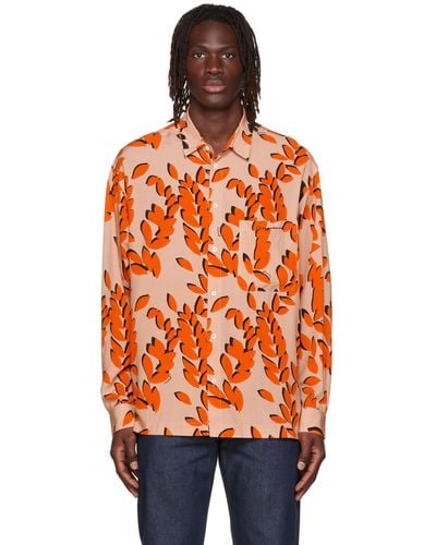 Jacquemus Le Papier 'la Chemise Baou' Shirt - Orange