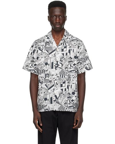 PS by Paul Smith Black & White Graphic Shirt