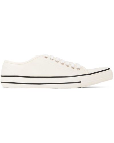 Comme des Garçons Comme Des Garçons Comme Des Garçons White Pointed Low-top Trainers - Black