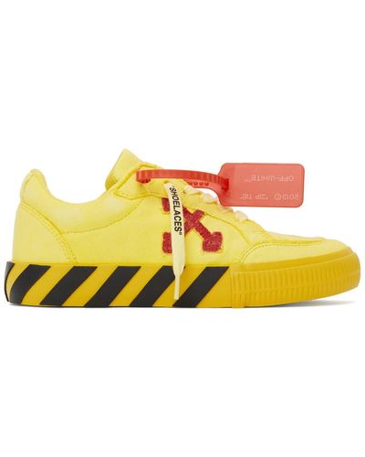 Off-White c/o Virgil Abloh Yellow And Red Low Vulcanized Sneakers