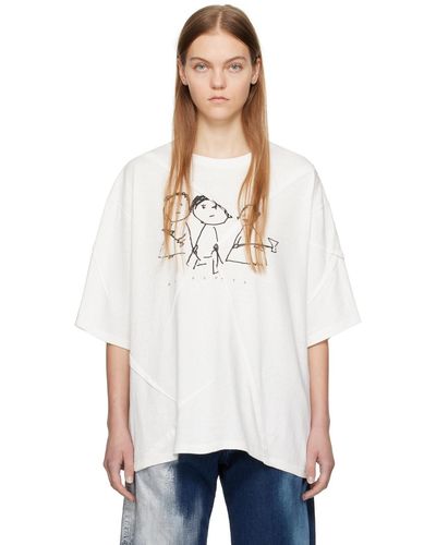 Undercover Pleated T-shirt - White
