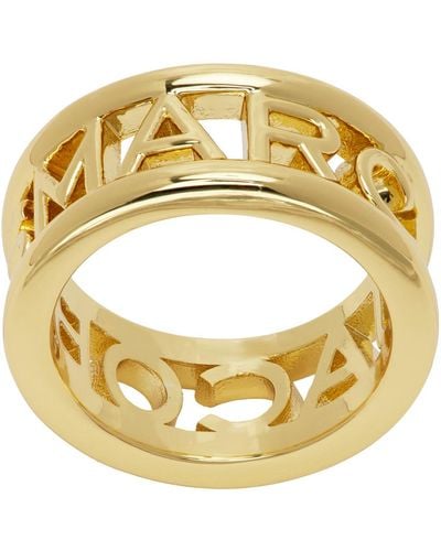 Marc Jacobs Gold 'the Monogram' Ring - Metallic