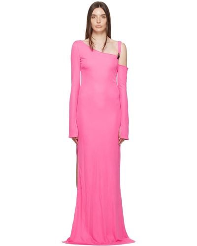 Tom Ford Pink Asymmetric Maxi Dress