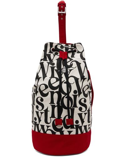 Vivienne Westwood Black & White Ethical Fashion Africa Kit Duffle Backpack