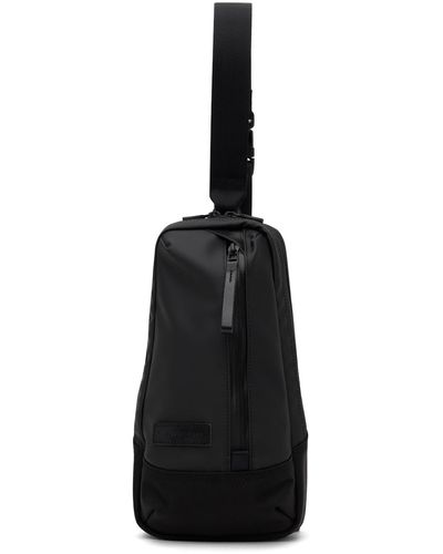 master-piece Slick Leather Sling Bag - Black