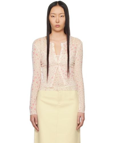 Sandy Liang Curry Cardigan - Multicolor