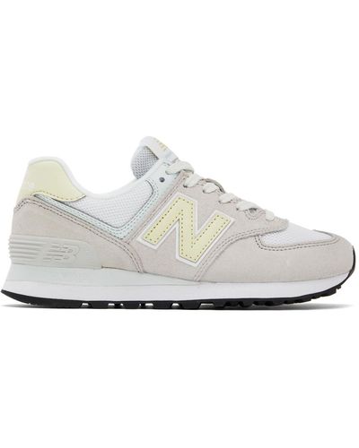 New Balance Gray 574 Low-top Sneakers - Black