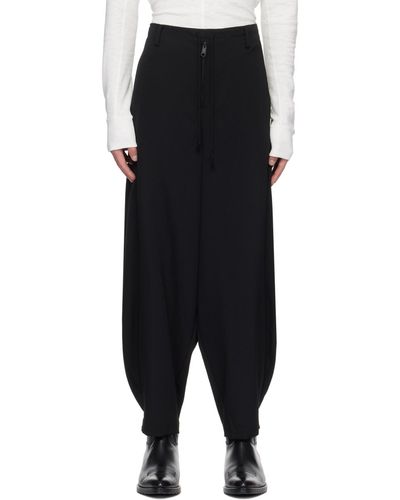 SOSHIOTSUKI Pantalon de style knicker noir