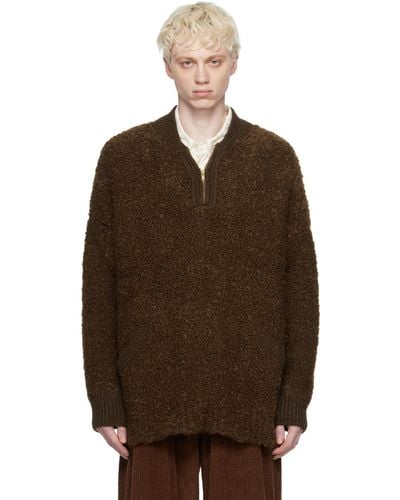 Cordera Half-zip Sweater - Brown