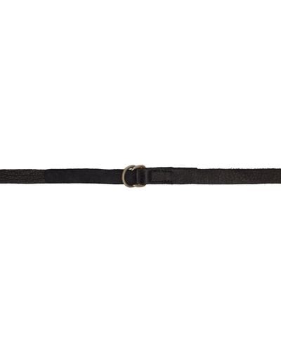 Guidi Leather Belt - Black