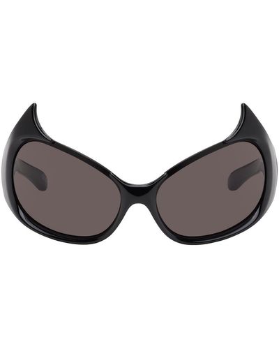 Balenciaga Lunettes de soleil œil-de-chat gotham noires